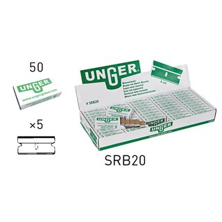 Unger 1.5 / 4cm Safety Scraper Replacement Blades No. 9  (Case of 250)