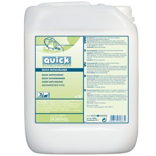 Dr. Schnell QUICK Entschumer 1.3 gal / 5L - Prevents the foam building