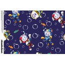 Cotton Jersey Fabric Paw Patrol Digital Print dark blue