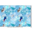 Cotton Jersey Fabric Disney Frozen Olaf and Sven light...