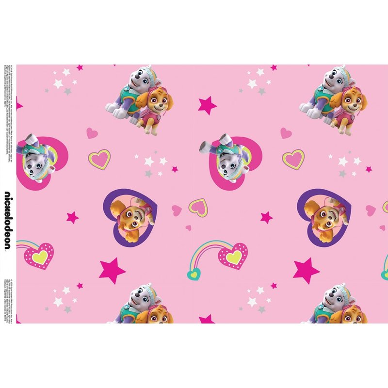 Cotton Jersey Fabric Paw Patrol Digital Print pink - PWSE24