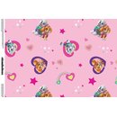 Cotton Jersey Fabric Paw Patrol Digital Print pink