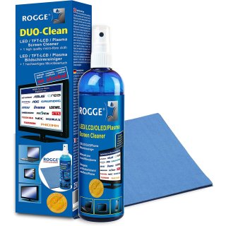 ROGGE DUO-Clean 8,45oz Display Cleaner incl. 1x Vileda Professional Mikrofibre  38x40cm
