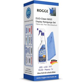 ROGGE DUO-Clean 25,3oz  Display Cleaner incl. 1x  ROGGE &  Vileda Professional Mikrofibre