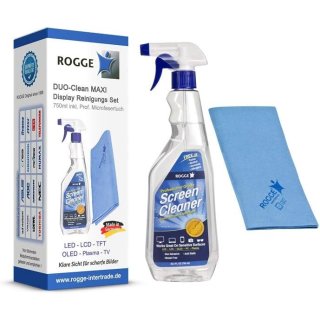 ROGGE DUO-Clean 25,3oz  Display Cleaner incl. 1x  ROGGE &  Vileda Professional Mikrofibre